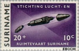 Suriname SU 409 1964 Stichting Lucht- en Ruimtevaart Gebruikt 20+10