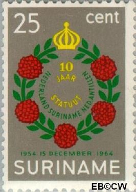 Suriname SU 419 1964 Statuut voor het Koninkrijk Gebruikt 25