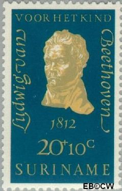 Suriname SU 549 1970 Componisten Gebruikt 20+10