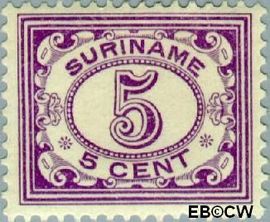 Suriname SU 79 1913 Drukwerkzegel Gebruikt 5