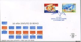 Aruba AR E115 2004 Statuut FDC zonder adres