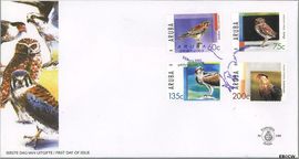 Aruba AR E120 2005 Roofvogels FDC zonder adres