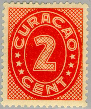 Curaçao CU 123 1936 Type 'Vossen' 2 Ongebruikt
