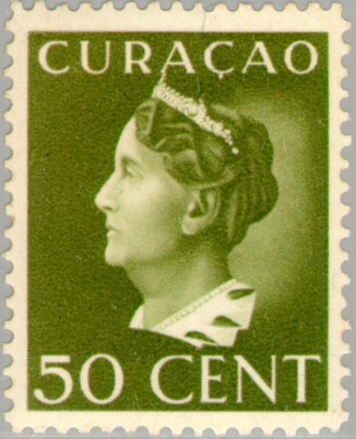 Curaçao CU 150 1942 Type 'Konijnenburg' 50 Ongebruikt