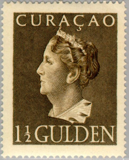 Curaçao CU 178 1947 Type 'Konijnenburg' 150 Gebruikt