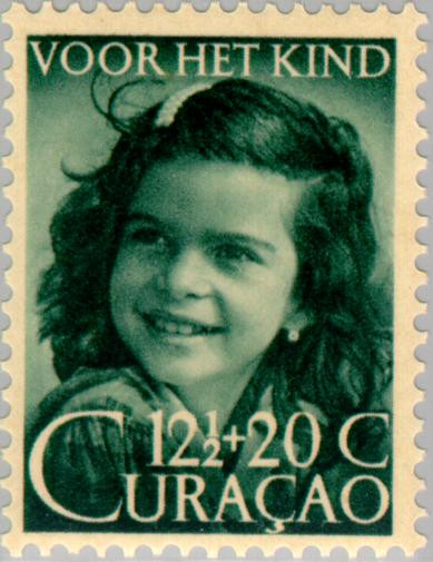 Curaçao CU 202 1948 Wit-gele kruis 12½+20 Gebruikt