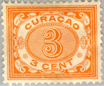 Curaçao CU -32 1904 Type 'Vürtheim' 3 Gebruikt