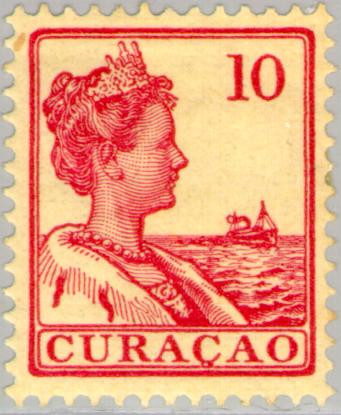 Curaçao CU -57 1915 Type 'Scheepje' 10 Ongebruikt
