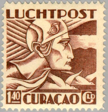 Curaçao CU LP15 1931 Luchtrecht 140 Gebruikt