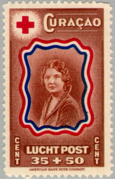 Curaçao CU LP50 1944 Nederlandsche Roode Kruis 35+50 Gebruikt