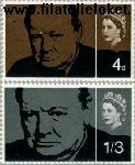 Groot-Brittannië grb 384#385  1965 Churchill, Sir Winston  Postfris