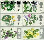 Groot-Brittannië grb 446#451  1967 Bloemen  Postfris