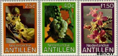 Ned. Antillen NA -633#635 ** Bloemen Postfris