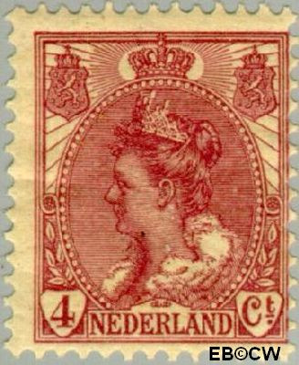 Nederland NL 0058 1921 Koningin Wilhelmina- 'Bontkraag' Gebruikt 4