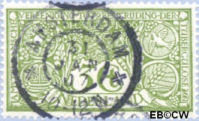 Nederland NL 0085W 1906 Tuberculosebestrijding Gebruikt 3+3
