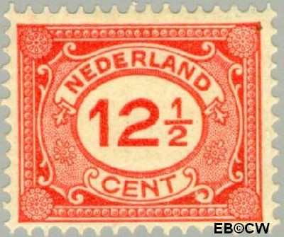Nederland NL 0108 1922 Cijfer type 'Vürtheim' Ongebruikt 12½