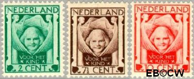 Nederland NL 0141#143 1924 Kinderkopje tussen engelen Ongebruikt