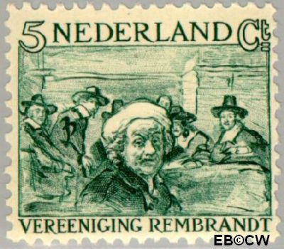 Nederland NL 0229 1930 Vereniging Rembrandt Gebruikt 5+5