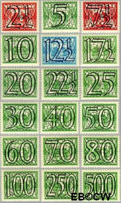 Nederland NL 0356#373 1940 Cijfer type 'Guilloche' of ' tralie' Ongebruikt