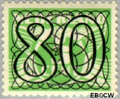 Nederland NL 0370 1940 Cijfer type 'Guilloche' of ' tralie' Gebruikt 80