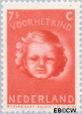 Nederland NL 0447 1945 Kinderkopje Gebruikt 7½+4½