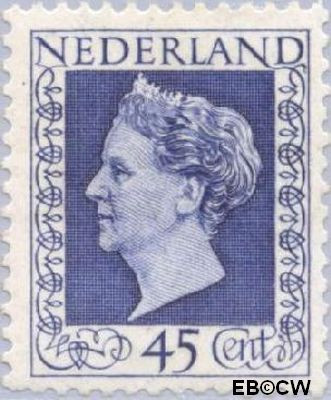 Nederland NL 0487 1947 Koningin Wilhelmina- Type 'Hartz' Gebruikt 45