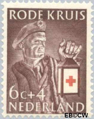 Nederland NL 0608 1953 Rode Kruis Gebruikt 6+4