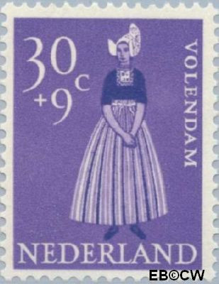 Nederland NL 0711 1958 Klederdrachten Ongebruikt 30+9