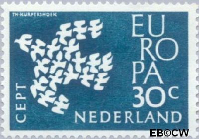 Nederland NL 0758 1961 C.E.P.T.- Duiven in vlucht Gebruikt 30