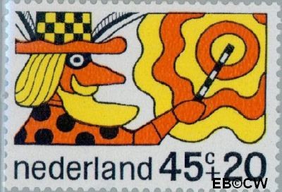 Nederland NL 0916 1968 Sprookjesfiguren Postfris 45+20