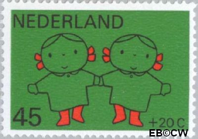 Nederland NL 0936 1969 Kind en muziek Gebruikt 45+20