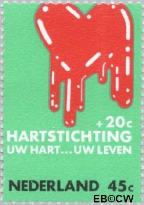 Nederland NL 0977 1970 Hartstichting Gebruikt 45+20