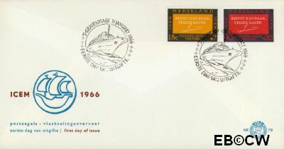 Nederland NL 0E78 1966 ICEM FDC zonder adres