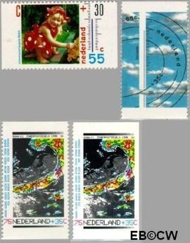 Nederland NL 1447a#1447d 1990 Het weer Postfris
