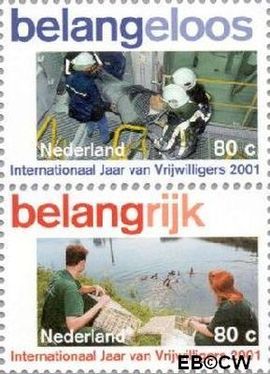 Nederland NL 1968a#1968b 2001 Vrijwilligerswerk Postfris