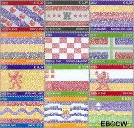 Nederland NL 2065#2076 2002 Provincie- zegel Postfris