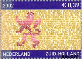 Nederland NL 2071 2002 Provincie- zegel Zuid-Holland Gebruikt 39