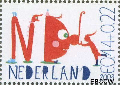 Nederland NL 2608b 2008 Laat kinderen leren Gebruikt 44+22