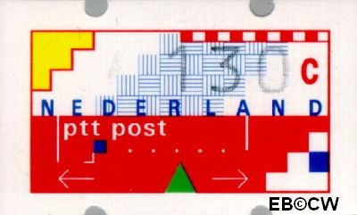 Nederland NL ATM13 1989 Opgedrukte waarde Gebruikt 130