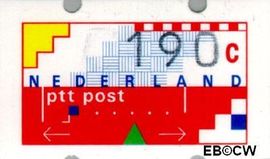 Nederland NL ATM19 1991 Opgedrukte waarde Postfris 190