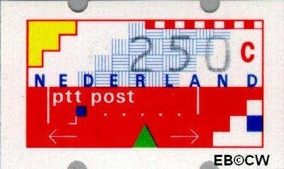 Nederland NL ATM23 1989 Opgedrukte waarde Gebruikt 250