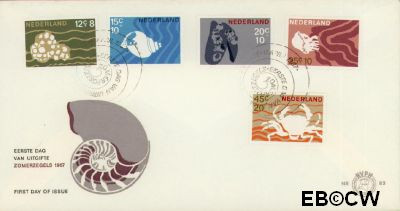 Nederland NL E083 1967 Strandvondsten FDC zonder adres