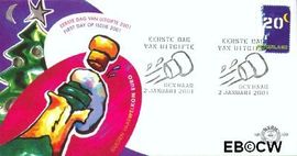 Nederland NL E429 2001 Bijplakzegel FDC zonder adres
