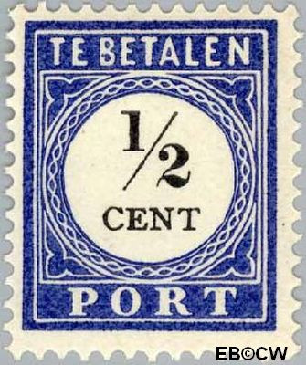 Nederland NL PT13 1902 Portzegel Gebruikt ½