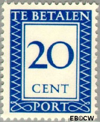 Nederland NL PT93 1947 Portzegel Gebruikt 20
