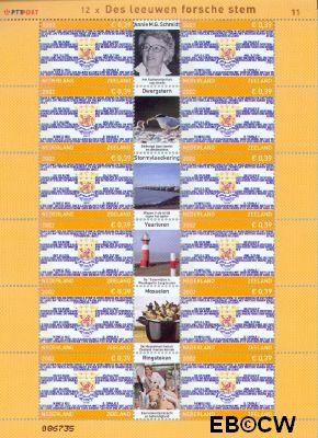 Nederland NL V2075 2002 Provincie- zegel Zeeland Gebruikt 39