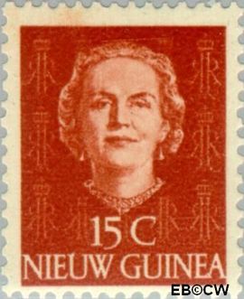 Nieuw-Guinea NG 10 1950 Type 'En Face' Gebruikt 15
