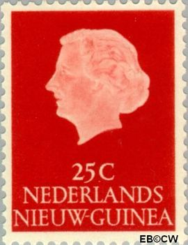 Nieuw-Guinea NG 30 1954 Type 'En Profile' Gebruikt 25