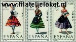 SPA 1662#1664 Postfris 1967 Klederdrachten