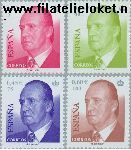 SPA 3628#+3636+3639#3640 Postfris 2001 Koning Juan Carlos I